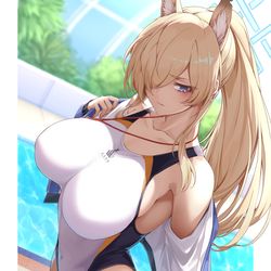 This is a pixiv picture whose title is 水着カンナ.