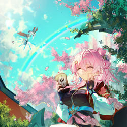 This is a pixiv picture whose title is 🧋休憩時間🧋.