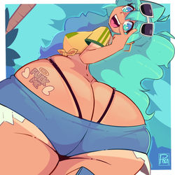 This is a pixiv picture whose title is Miku.