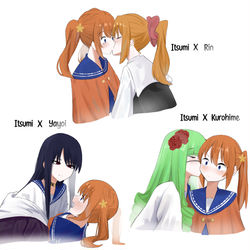 This is a pixiv picture whose title is Sorry, But I'm not Yuri.