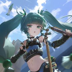 This is a pixiv picture whose title is 青衣.