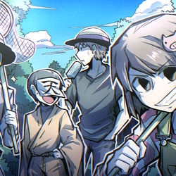 This is a pixiv picture whose title is マイクラ肝試し2024.