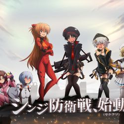 This is a pixiv picture whose title is 某ニケのコラボに主人公がいなかったので追加しました.