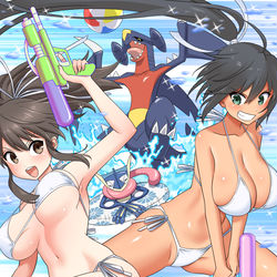 This is a pixiv picture whose title is ポケモンカグラで温水プール！⑥.