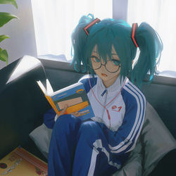 This is a pixiv picture whose title is 如果初音是个中国小孩.