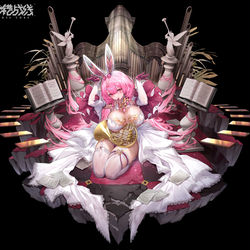 This is a pixiv picture whose title is 2023.12圣歌皮肤立绘+设计.