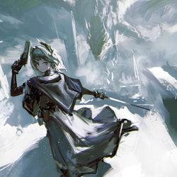 This is a pixiv picture whose title is 至高判决.