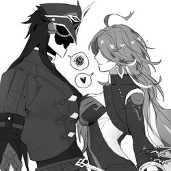 This is a pixiv picture whose title is 🔥.