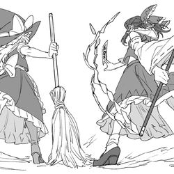 This is a pixiv picture whose title is 東方落書きつめ２.