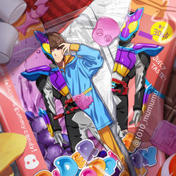 This is a pixiv picture whose title is RIDER POPPIN GUMMY.