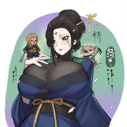 This is a pixiv picture whose title is 黑神话 四妹.