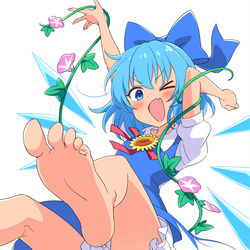 This is a pixiv picture whose title is 日焼けチルノ.