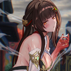 This is a pixiv picture whose title is 霊砂.