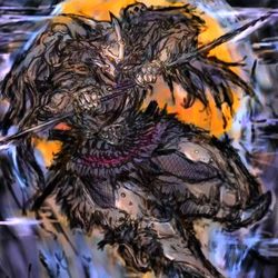 This is a pixiv picture whose title is 冥獣人ニンジャキリカゲ（pixivリクエスト）.
