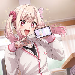 This is a pixiv picture whose title is 「待ってヤバい！目当ての子一発で来たんだけど！✨」.