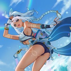This is a pixiv picture whose title is Mualani.