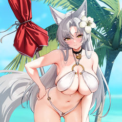This is a pixiv picture whose title is Fox Girl.