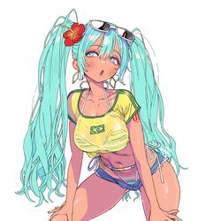 This is a pixiv picture whose title is Miku Brasileira.