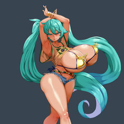 This is a pixiv picture whose title is Brazilian Miku!!.