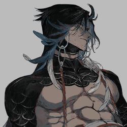 This is a pixiv picture whose title is OC🦅.