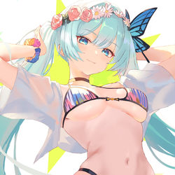 This is a pixiv picture whose title is ミク.