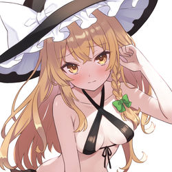 This is a pixiv picture whose title is 水着魔理沙.
