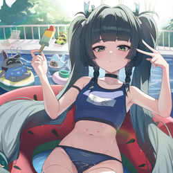 This is a pixiv picture whose title is 青衣.