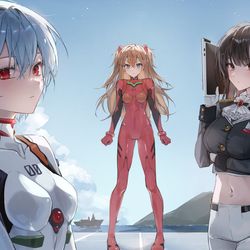 This is a pixiv picture whose title is NIKKExEVA.