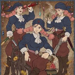This is a pixiv picture whose title is キャプテン・ドーラ嬢🏴‍☠️.