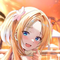 This is a pixiv picture whose title is 「そんなに見られるとさすがにルリも恥ずかしいなぁ…」.
