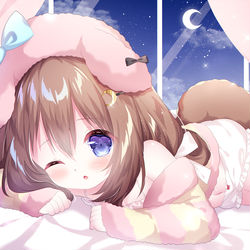 This is a pixiv picture whose title is 一緒にねねします？.