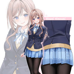 This is a pixiv picture whose title is 制服莉波.