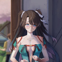 This is a pixiv picture whose title is 折枝 : ここでいいですか?...