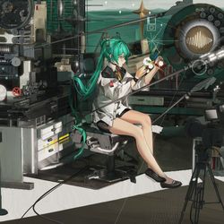 This is a pixiv picture whose title is 电波-*.