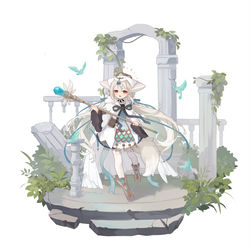 This is a pixiv picture whose title is 櫻田詩露 白魔术.
