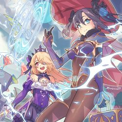 This is a pixiv picture whose title is モナ生誕祭2024🎉.