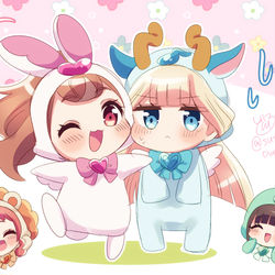This is a pixiv picture whose title is まねっこあにまる.