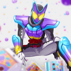 This is a pixiv picture whose title is 仮面ライダーガヴ.