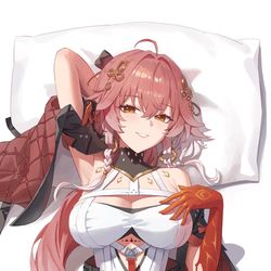 This is a pixiv picture whose title is Changli dakimakura.