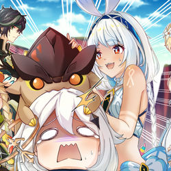 This is a pixiv picture whose title is オイラは食べ物じゃないぞぉ～！.