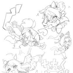 This is a pixiv picture whose title is ちっちゃくても走るウマ娘.