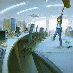 This is a pixiv picture whose title is 日々にヒビを！.