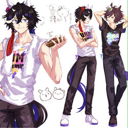 This is a pixiv picture whose title is 元性別🅰️🎩.