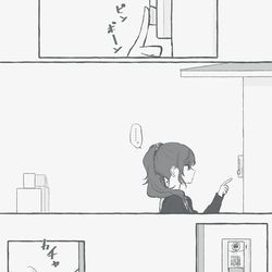 This is a pixiv picture whose title is ぎこちない共同生活.