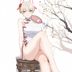 This is a pixiv picture whose title is 池倉マリナ(チーパオ).