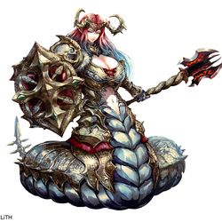 This is a pixiv picture whose title is 魔界騎士シェーシャ.