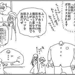 This is a pixiv picture whose title is 脳筋.