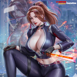 This is a pixiv picture whose title is 搜查官-Mai-Shiranui.