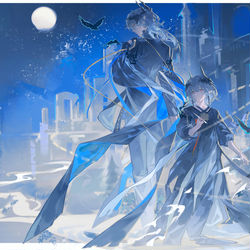 This is a pixiv picture whose title is 大小罗.