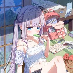 This is a pixiv picture whose title is hot.